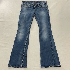 Silver Jeans Pioneer Bootcut Women's Size 32x32 Embroidered Flap Pockets Y2K